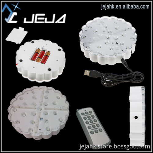 JEJA 6 inch led light base for home decoration remote control multi color
